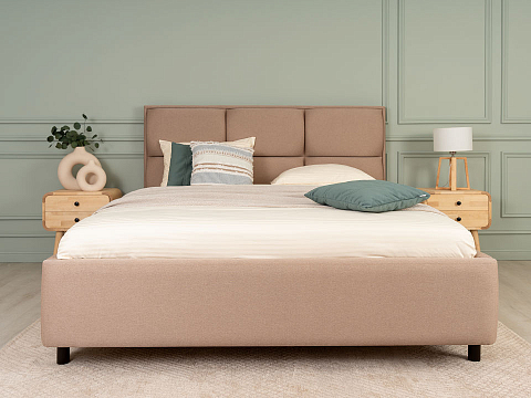 Кровать 90х190 Malina - Изящная кровать без встроенного основания из массива сосны с мягкими элементами.