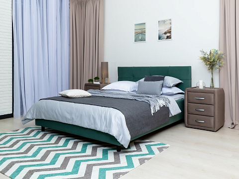 Кровать 120х200 Next Life 1 - Современная кровать в стиле минимализм с декоративной строчкой