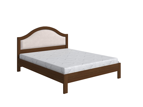 Деревянная кровать Ontario - Уютная кровать из массива с мягким изголовьем