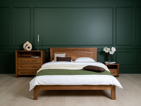 Кровать 200х200 с основанием Marselle-тахта - Деревянная кровать со встроенным основанием
